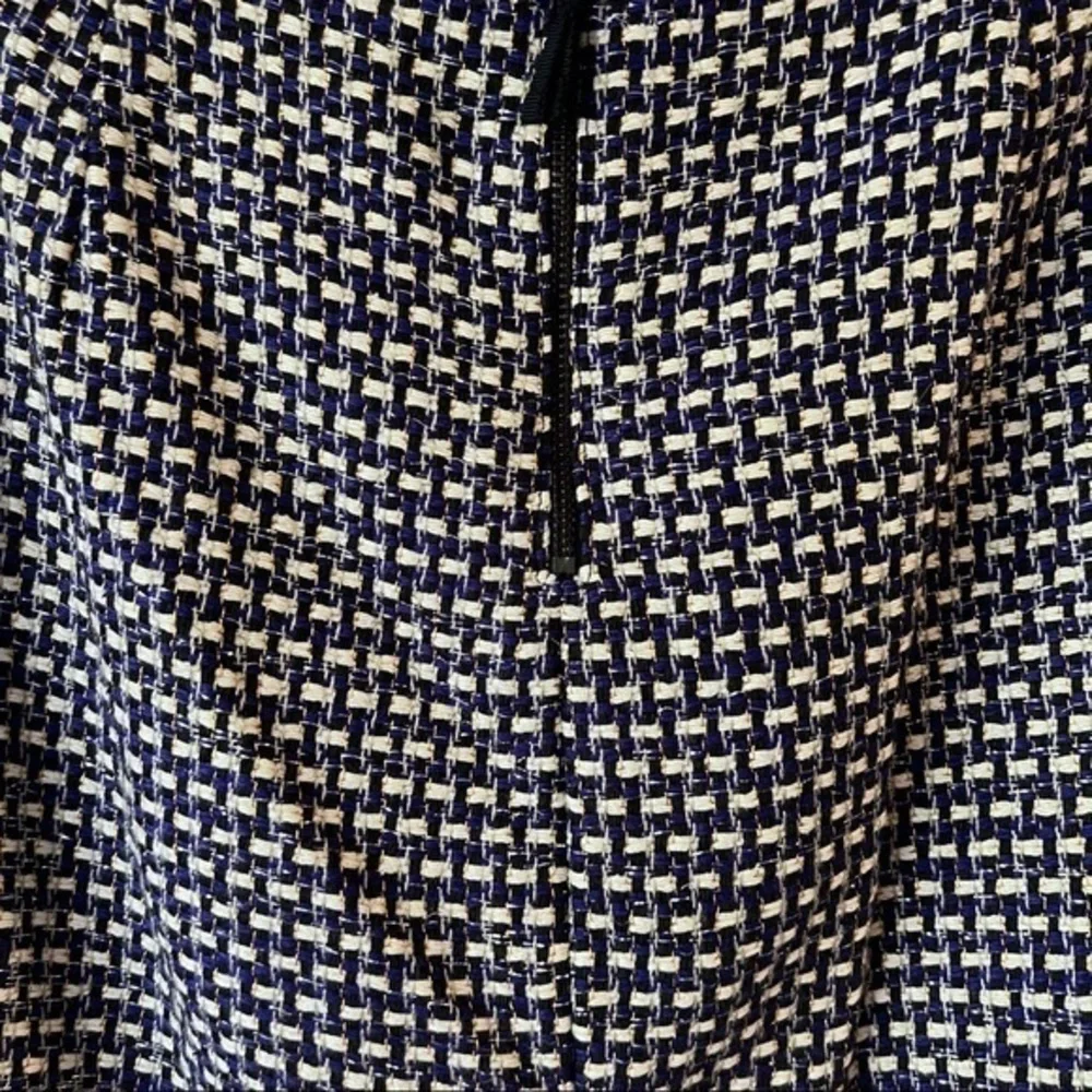 NWOT J. Crew Tweed Silk Blend Dark Purple Gold Postage Stamp Mini Skirt
